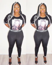 Load image into Gallery viewer, Rich Love Face Print Plus Size Matching Set
