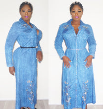 Load image into Gallery viewer, Maxi Denim Button Down Dress
