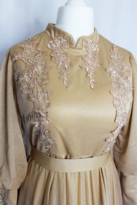 Gold Elegant Royal Dress