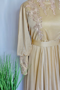 Gold Elegant Royal Dress