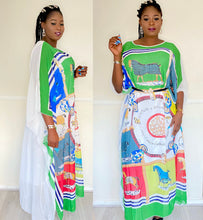 Load image into Gallery viewer, Printed Kaftan With Inner
