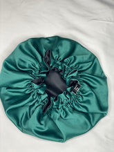 Load image into Gallery viewer, LEYAH Double Layered reversible Satin Bonnet
