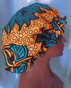 FAYO Ankara Silk Double Layered Reversible Bonnets