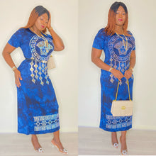 Load image into Gallery viewer, Blessing Round Neck Midi Fully Beaded Dress
