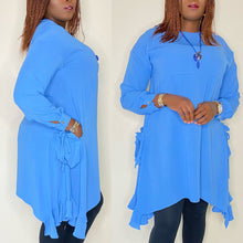 Load image into Gallery viewer, Miami Flow Blue Asymmetrical Dress
