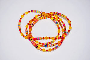 Yellow/Red Mura Power Beads