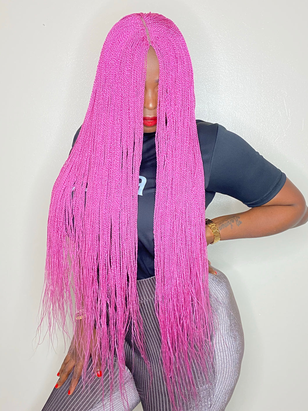 Cuppy Pink Senegalese  Twist