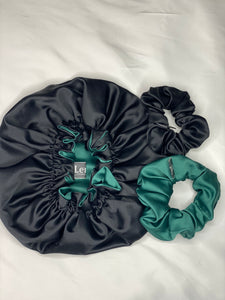 LEYAH Double Layered reversible Satin Bonnet