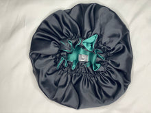 Load image into Gallery viewer, LEYAH Double Layered reversible Satin Bonnet
