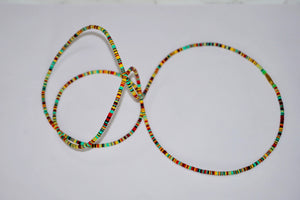 Green-Multi Mura Power Beads