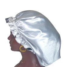 Load image into Gallery viewer, LEYAH Double Layered Reversible Satin Bonnet
